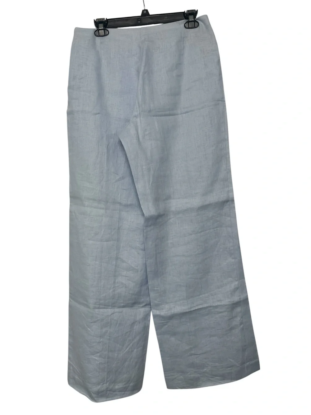 Mango Pale Blue Linen Wide-Leg Pants with Matching Vest - Picture 8 of 8